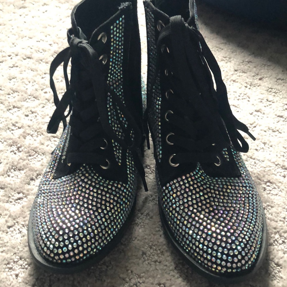 Iridescent Crystal Booties